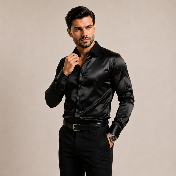 Camisa de Cetim Luxo Premium D'Avanti ® 1019
