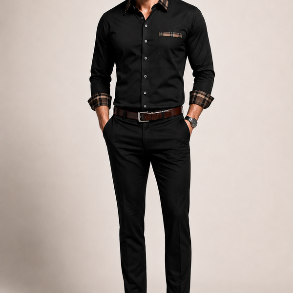 Camisa Social Masculina Manga Longa Elegance D´Avanti® 1011