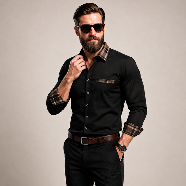 Camisa Social Masculina Manga Longa Elegance D´Avanti® 1011