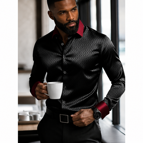 Camisa Social Premium Luxo Microelástica Manga Longa ® 1012
