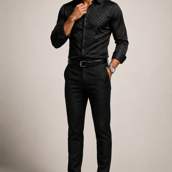 Camisa Social Premium Black Luxury Manga Longa D´Avanti ® 1013