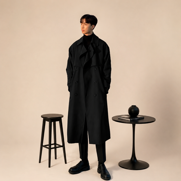 Sobretudo Design Coreano D'Avanti® 1051