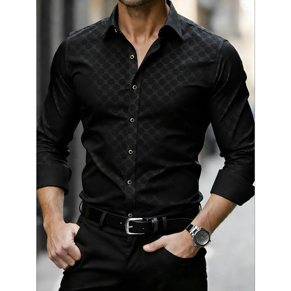 Camisa Social Premium Black Luxury Manga Longa D´Avanti ® 1013