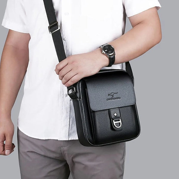 Bolsa Masculina Pequena Couro Genuíno D’Avanti® 1088