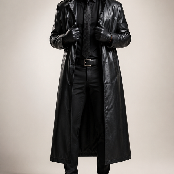 Sobretudo Masculino Couro Sintético D'Avanti® 1045