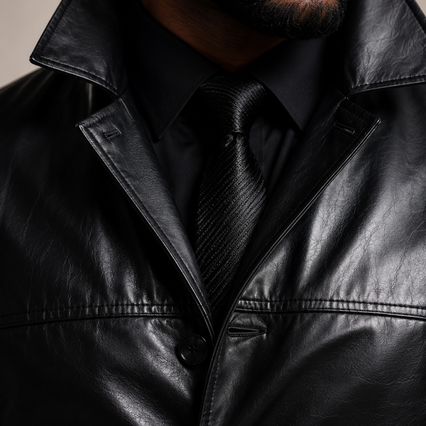 Sobretudo Masculino Couro Sintético D'Avanti® 1045