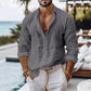 Camisa de Linho Masculina Estilo Europeu D´Avanti® 1017