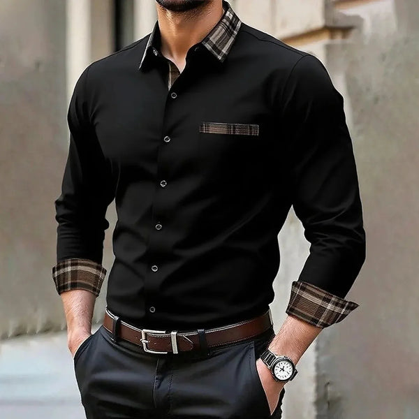 Camisa Social Masculina Manga Longa Elegance D´Avanti® 1011