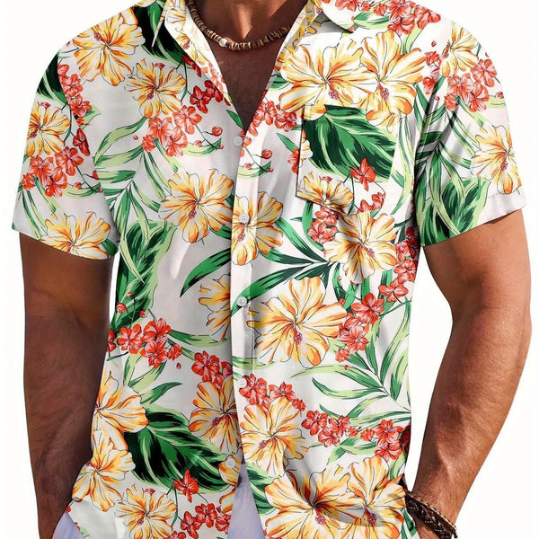 Camisa masculina botânica floral D'Avanti® 1059