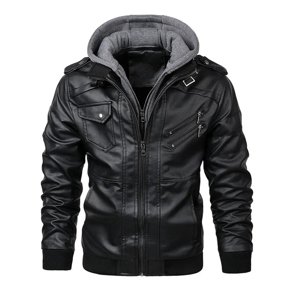 Jaqueta Masculina de Couro Casual D'Avanti® 1121