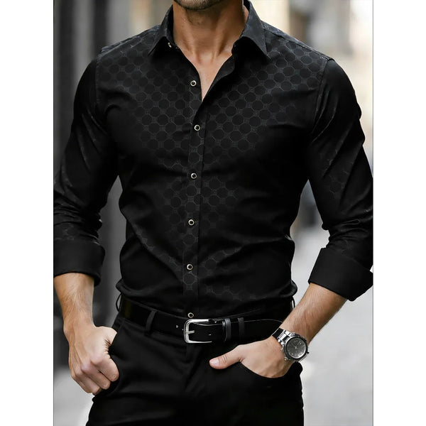 Camisa Social Premium Black Luxury Manga Longa D´Avanti ® 1013