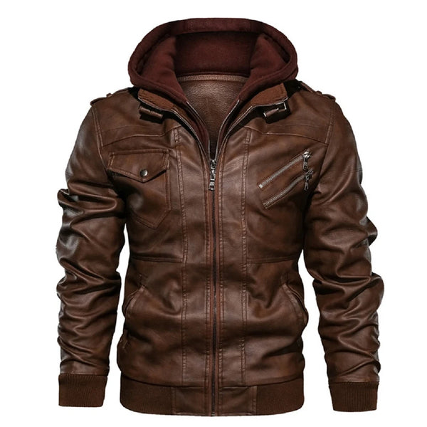 Jaqueta Masculina de Couro Casual D'Avanti® 1121