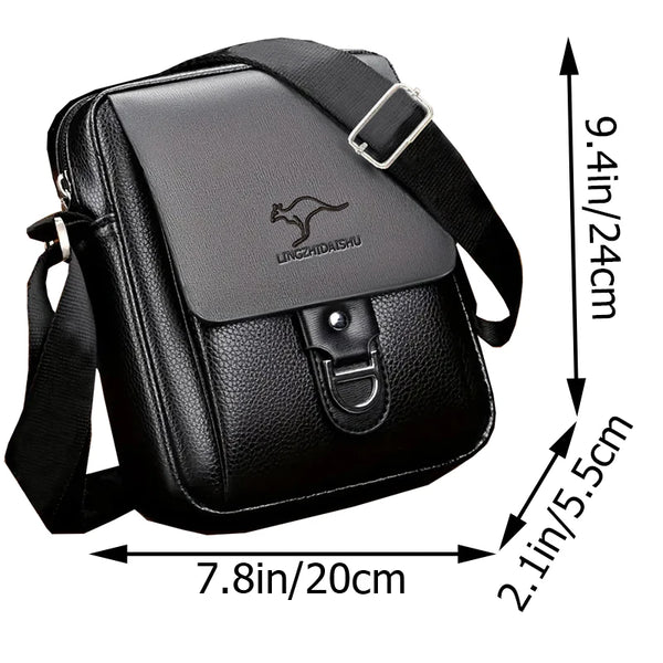 Bolsa Masculina Pequena Couro Genuíno D’Avanti® 1088
