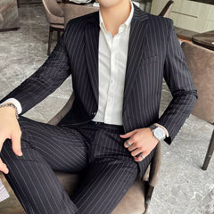 Terno Masculino Completo Listrado D’Avanti® 1002