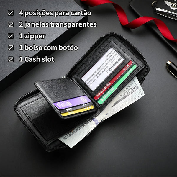 Carteira de Couro Luxuosa D'Avanti® 1076