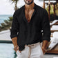 Camisa de Linho Masculina Estilo Europeu D´Avanti® 1017